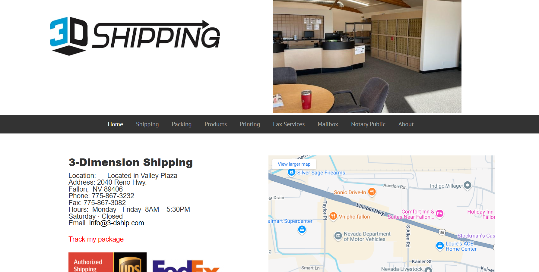 3 Dimension Shipping – Fallon